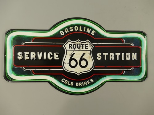 Xxl blechschild route 66 - blechschild:,