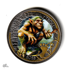 Österreich 3 Euro 2025 Der Troll Fantastische Fabelwesen   931