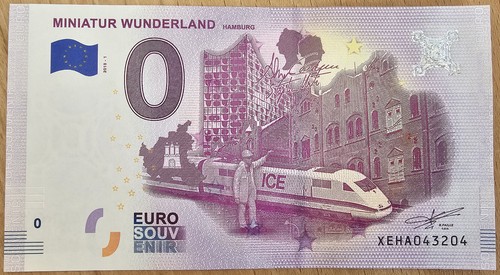 Euro schein miniatur - 0,