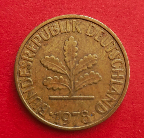 Brd pfennig münze 1978 - münze, d