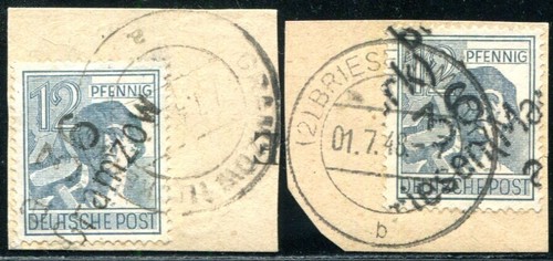 Sbz handstempel 1948 - sbz,