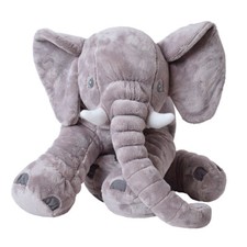 Elefant Kuscheltier zum Einschlafen Baby Kleinkind Plüschelefant 68 cm grau