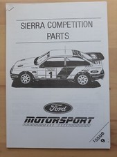 Sierra Competition Parts Ford Motorsport Teilekatalog 54 Seiten