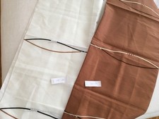 Stoffreste, Vorhangstoff, Nähen, Handarbeit, Stoffpaket creme-braun