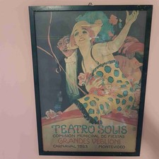 Vintage Plakat TEATRO SOLIS