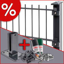 Doppelstabmattenzaun zum Aufdübeln Zaun Gittermatten Zaunanlage Gartenzaun P2