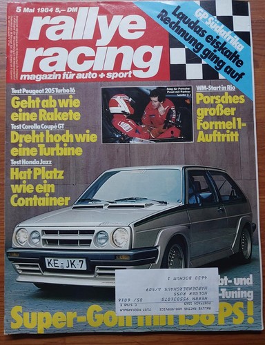 Rallye racing 1984 bmw - 05/1984,