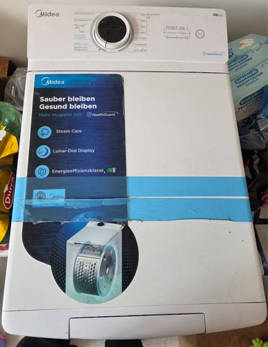 Midea white washing machine - white,