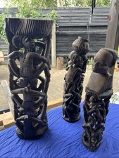 3 afrikanische Holzfiguren |
