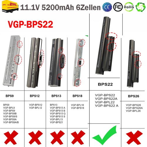 Vgp bps22 akku für - akku, vaio