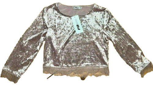 Neu rosa samt shirt - :,