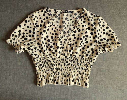 Bluse shein beige mit - beige,