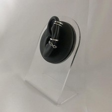 Silikon-Ohrmodell, Piercing-Übung, Ohrringe, Schmuck-Display, linkes Ohr, Schwar