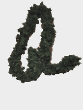 Blautanne Tannengirlande 2,3 m Girlande künstlich Weihnachtsgirlande innen außen