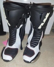 FLM Sports Motorradstiefel 3.0  in weiß-schwarz Gr. 41 - Neuwertig