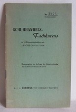 Schuhhandels- Fachkursus in 12