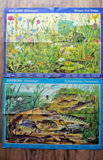 2 x Eduscho Bilderbogen Blumen