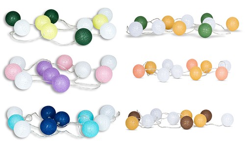 10er lichterkette led kugeln - lichterkette,