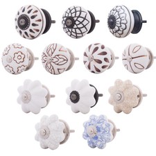 Set Möbelknöpfe Weiß 10