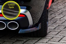 Hintere Seiten Flaps Satz mit Wings aus ABS für Audi S4 B9 Facelift Carbon Optik