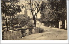 BERLIN 1912 unbekannte Strassen Partie mit Personen Bäumen Allee Blick Kirche