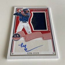 Baseball Card-Ezra Essex-Silhouettes Auto Jersey-USA Stars&Stripes 2025