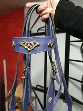 Trense Barock Leder Lila WB