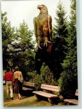 10238804 - 3030 Walsrode Vogelpark Holzschnitzarbeit Adler am Kinderspielplatz