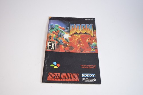 Anleitung doom super nintendo - anleitung,