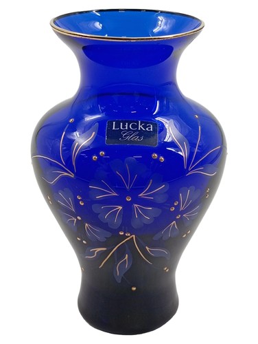 Lucka glas vase blau - glas,