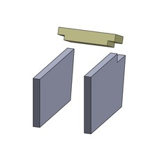Heizgasumlenkplatte 252 x 98 x