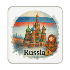 Russland Kühlschrankmagnet: Niedliches handgefertigtes Reise-Souvenir-Geschenk