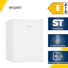 Exquisit KB60-V-090E Mini Standkühlschrank, 45 cm breit, 52L, LED Beleuchtung, T