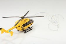 ca. H0 Rumpel Rettungs-Hubschrauber ADAC BK 117 m.2 LEDs  Schmu/Kratz/Mängel