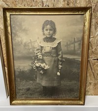 Antiker Goldener Bilderrahmen Portrait Vintage