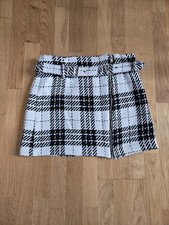 Zara Mini Rock Gr. L weiß Schwarz
