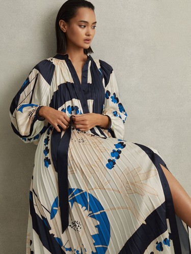 Reiss daiya bedrucktes - bedrucktes, plissee