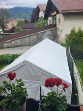 Partyzelt 4x6m,PE plane,Weiß