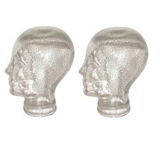 2 Glasköpfe für Kopfhörer