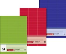 Brunnen 1043925 Vokabelheft A5, 32 Blatt, liniert, mit 2 Teilungslinien 54