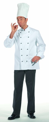 Kochjacke mit kugelknöpfe - mit,