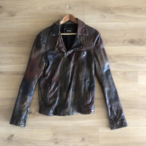 Tigha herren leder jacke l - tigha,