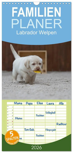 Familienplaner 2026 labrador - familienplaner,
