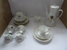 Rosenthal Kaffeeservice für 6 Personen Form 2000 Dekor Schattenrose