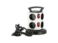 8 fach Steckdosen-Turm, mit