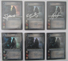 Lord of the Rings LOTR TCG  Black Rider Promo Foil 0P20, 6x signed Decipher Tour