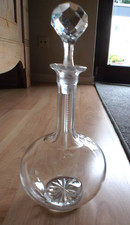 Kristall Karaffe mit Stöpsel. Geschliffen.