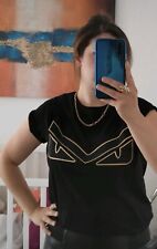 Original Fendi T-Shirt Angry Eyes Hologramm Xl 42