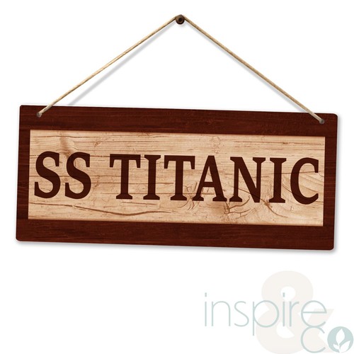 Titanic metall türschild - -,