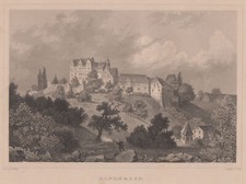 Lauterbach Eisenbach Original Stahlstich Foltz 1877